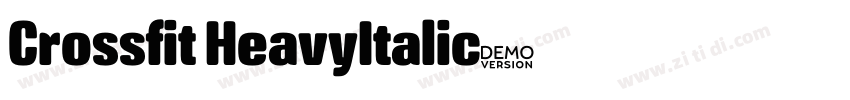 Crossfit HeavyItalic字体转换